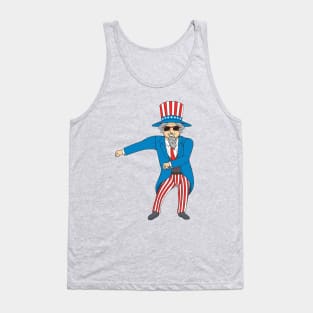 Flossing uncle sam 4th of july desing Tank Top